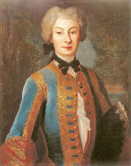 Louis de Silvestre Anna Orzelska in riding habit Sweden oil painting art